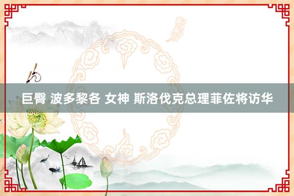 巨臀 波多黎各 女神 斯洛伐克总理菲佐将访华