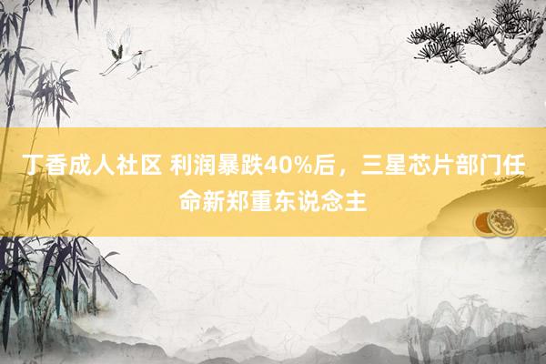 丁香成人社区 利润暴跌40%后，三星芯片部门任命新郑重东说念主