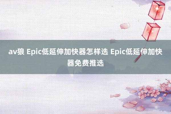av狼 Epic低延伸加快器怎样选 Epic低延伸加快器免费推选