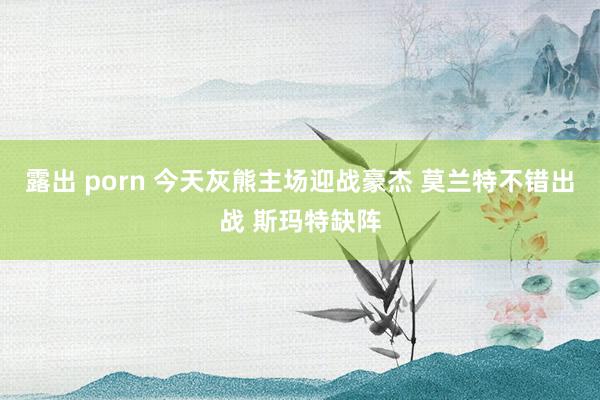 露出 porn 今天灰熊主场迎战豪杰 莫兰特不错出战 斯玛特缺阵