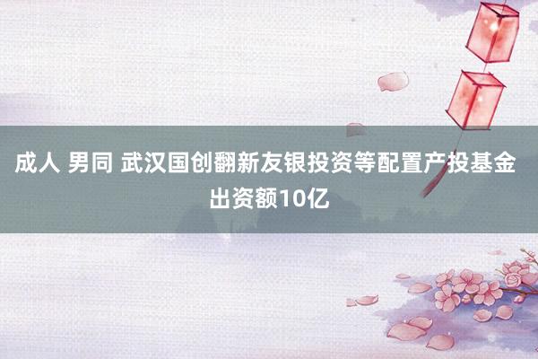 成人 男同 武汉国创翻新友银投资等配置产投基金 出资额10亿
