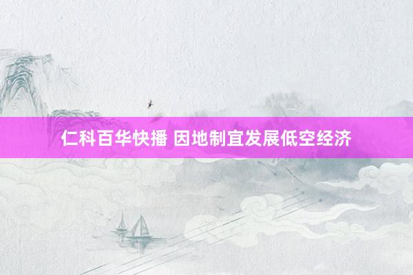 仁科百华快播 因地制宜发展低空经济