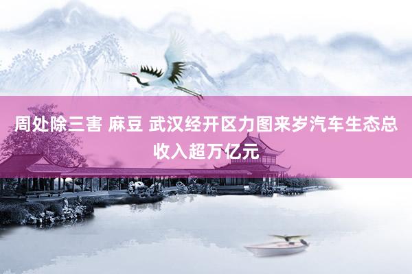 周处除三害 麻豆 武汉经开区力图来岁汽车生态总收入超万亿元