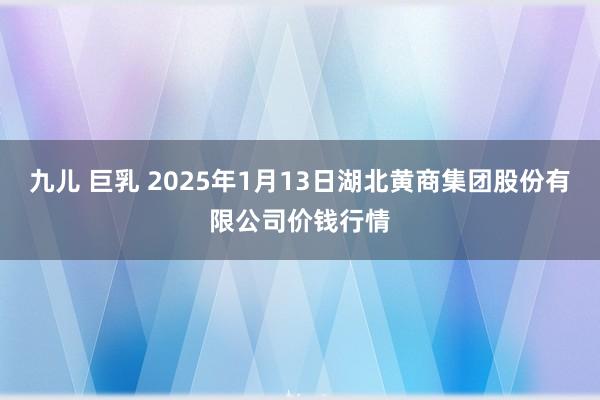 九儿 巨乳 2025年1月13日湖北黄商集团股份有限公司价钱行情