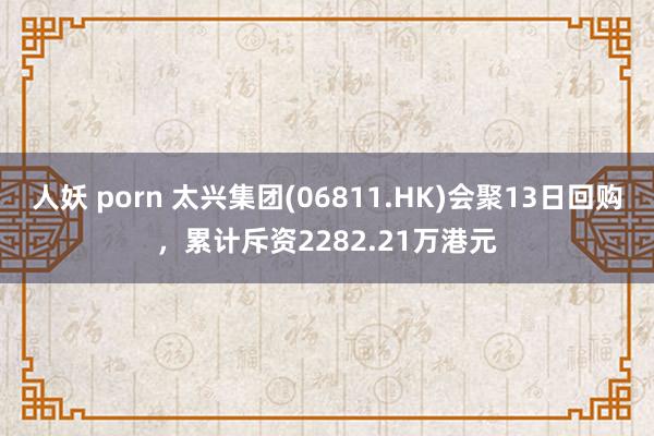 人妖 porn 太兴集团(06811.HK)会聚13日回购，累计斥资2282.21万港元