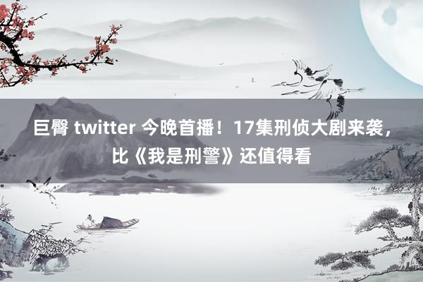 巨臀 twitter 今晚首播！17集刑侦大剧来袭，比《我是刑警》还值得看