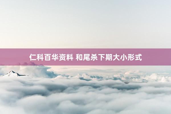 仁科百华资料 和尾杀下期大小形式