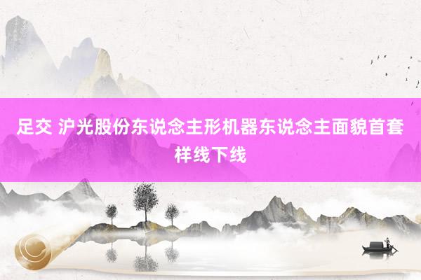 足交 沪光股份东说念主形机器东说念主面貌首套样线下线